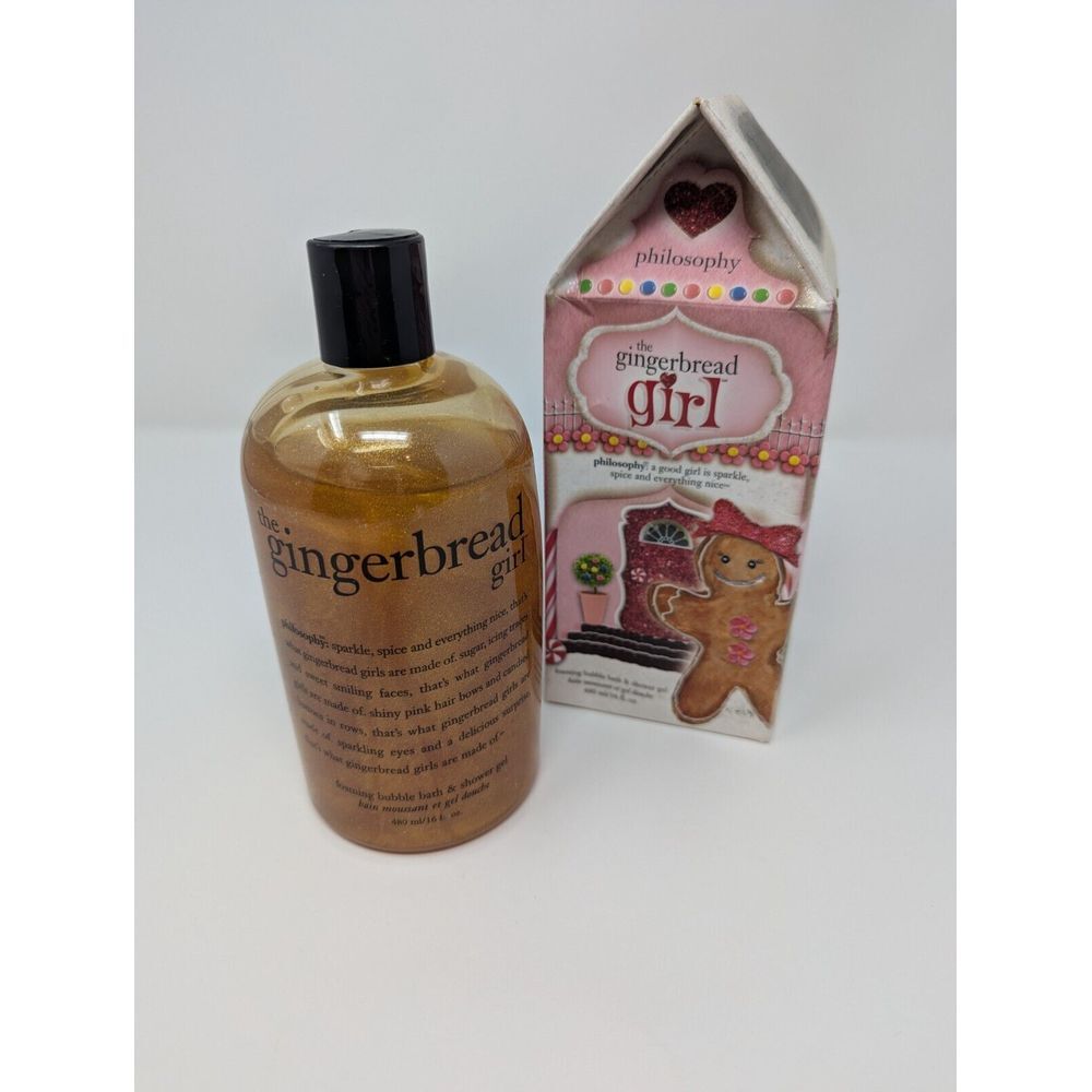 Philosophy The Gingerbread Girl‎ Foaming Bubble Bath & Shower Gel 16 Oz NEW NIB